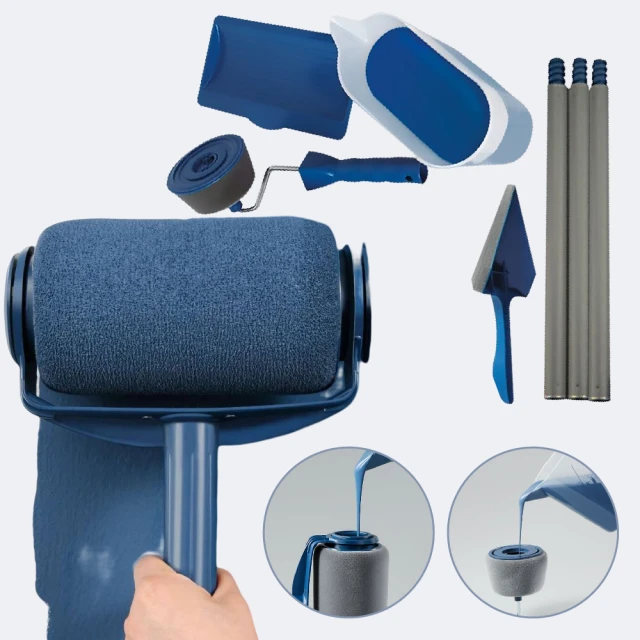 滾筒油漆刷組【6件組】(適用各種牆面/填充式設計/三種刷頭) 歷史價格詳細信息