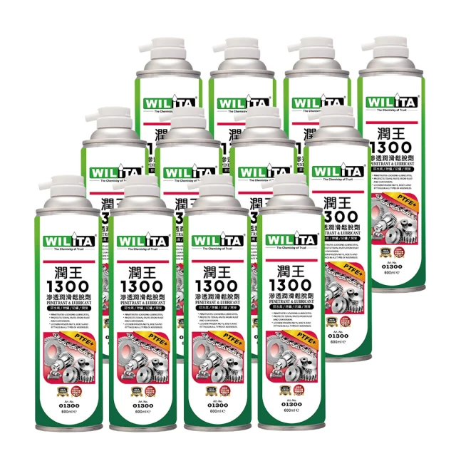 【WILITA 威力特】8合1全能潤王1300滲透潤滑鬆脫劑2瓶組 600ML 歷史價格詳細信息