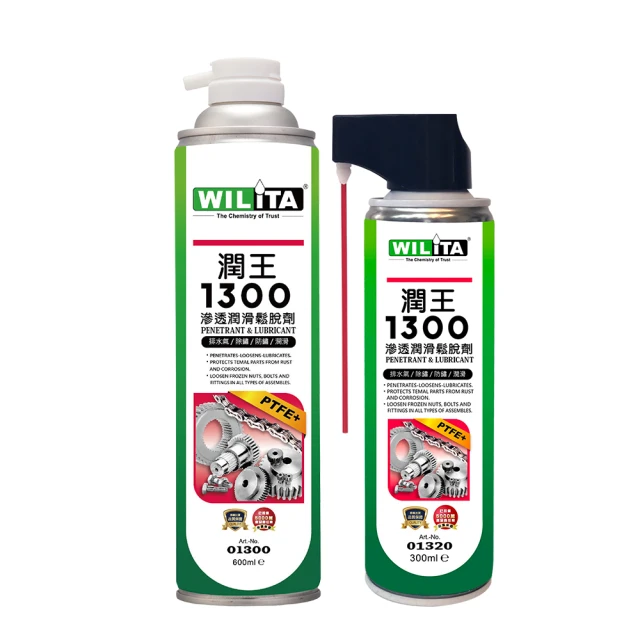 【WILITA 威力特】8合1全能潤王1300滲透潤滑鬆脫劑2瓶組 600ML 歷史價格詳細信息