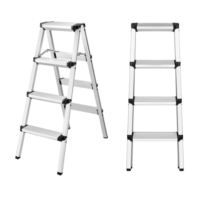 【WinWin】四階梯 踏板加寬 耐重150KG(四階梯/摺疊梯/止滑梯/梯子/家用梯/室內梯/人字梯/A字梯/鋁梯) 歷史價格詳細信息