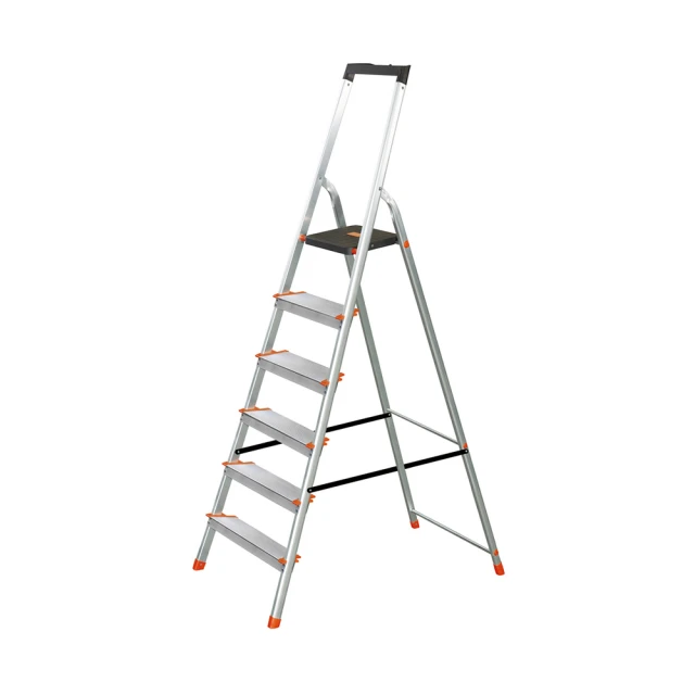 【6階 D型止滑鋁梯(橘)】六階梯 摺疊梯 家用梯 A字梯 歷史價格詳細信息
