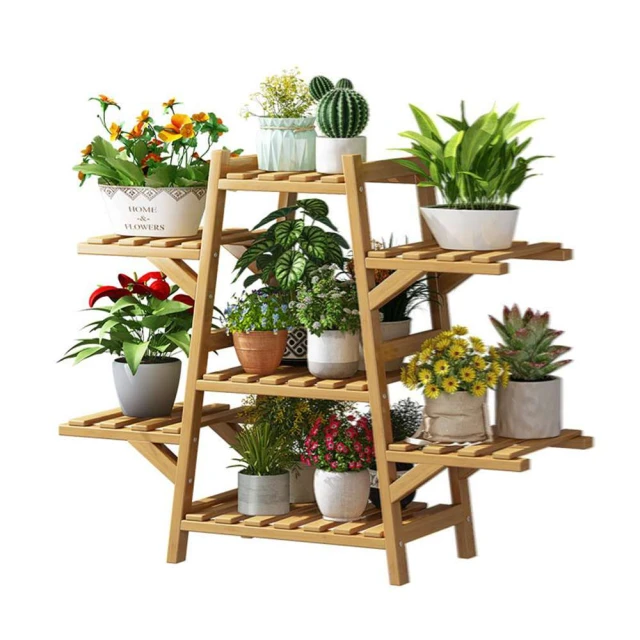 植物盆景架現代戶外花架置物架簡約室外鐵藝中式花園陽臺雙層鐵架 歷史價格詳細信息