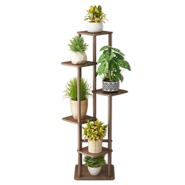 植物盆景架現代戶外花架置物架簡約室外鐵藝中式花園陽臺雙層鐵架 歷史價格詳細信息