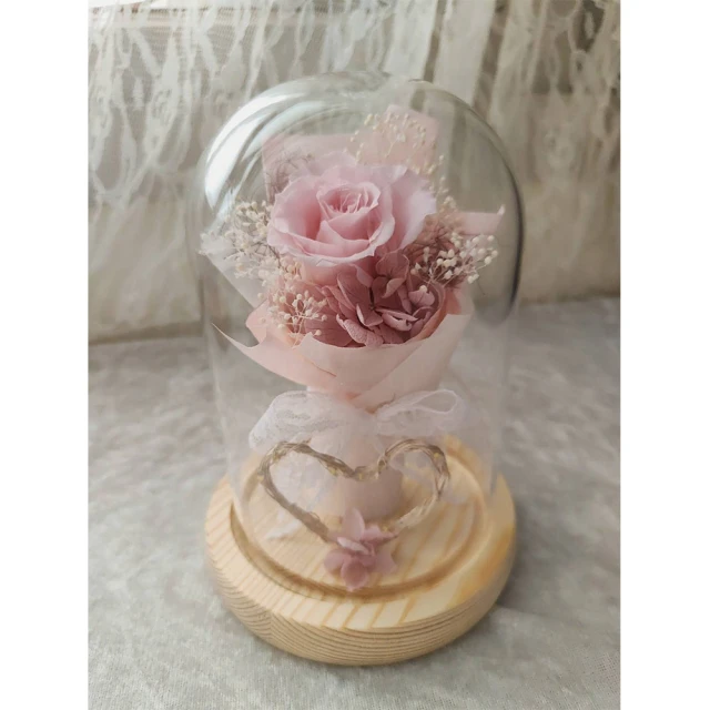 【OSTARA FLORIST 奧斯塔拉花藝】愛情樹永生花罩盅(永生花材、不凋玫瑰、永生配材) 歷史價格詳細信息
