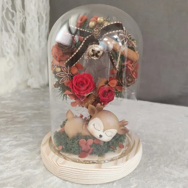 【OSTARA FLORIST 奧斯塔拉花藝】永生玫瑰小香風花束玻璃盅(永生花、乾燥花、聖誕節、節日、花禮、情人節) 歷史價格詳細信息