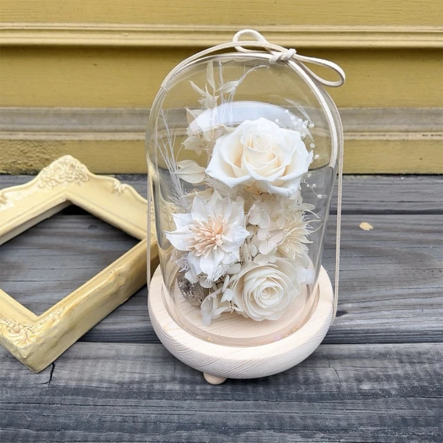 【OSTARA FLORIST 奧斯塔拉花藝】愛情樹永生花罩盅(永生花材、不凋玫瑰、永生配材) 歷史價格詳細信息
