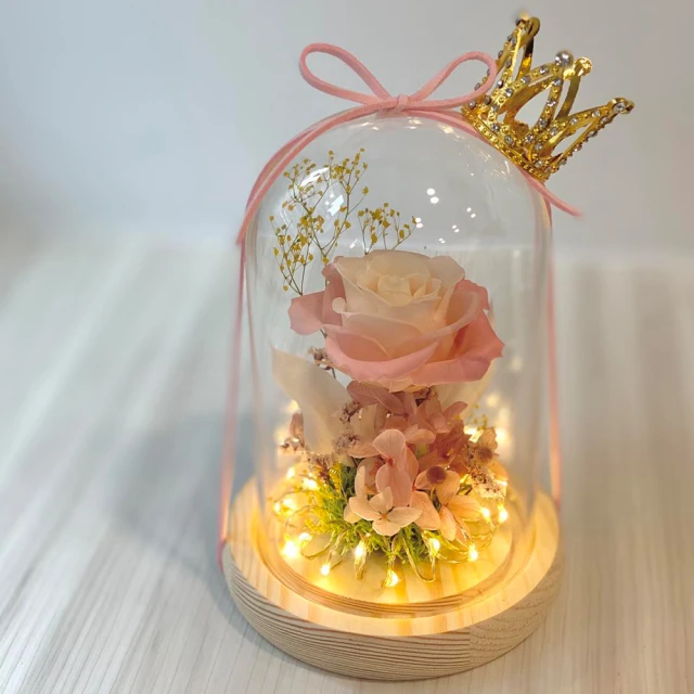 【OSTARA FLORIST 奧斯塔拉花藝】愛情樹永生花罩盅(永生花材、不凋玫瑰、永生配材) 歷史價格詳細信息