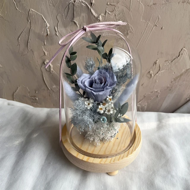 【OSTARA FLORIST 奧斯塔拉花藝】愛情樹永生花罩盅(永生花材、不凋玫瑰、永生配材) 歷史價格詳細信息