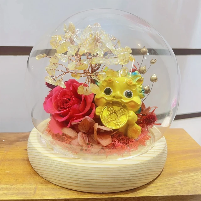 【OSTARA FLORIST 奧斯塔拉花藝】愛情樹永生花罩盅(永生花材、不凋玫瑰、永生配材) 歷史價格詳細信息