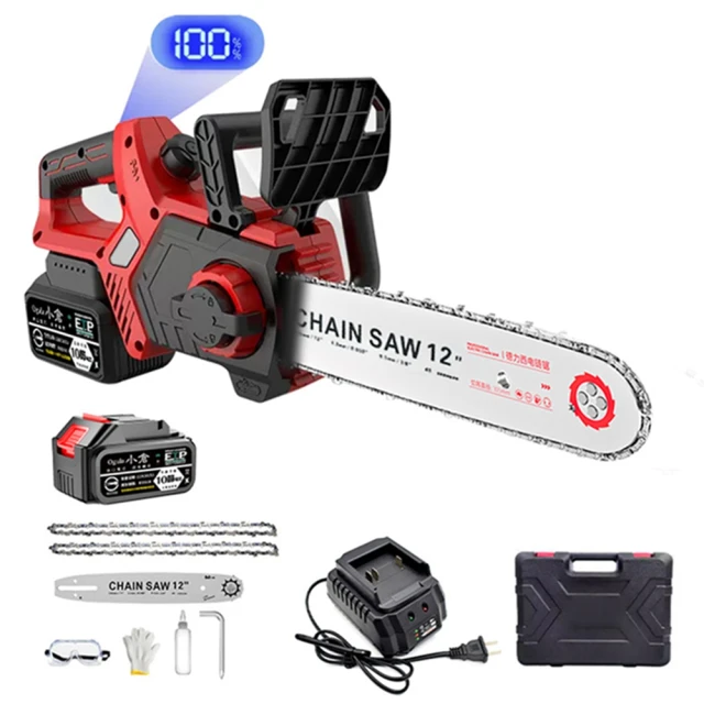 【Ogula小倉】鏈鋸機 12寸伐木鋸 無刷大功率 帶電量顯示屏 電池BSMI檢驗合格（十節一電） 歷史價格詳細信息