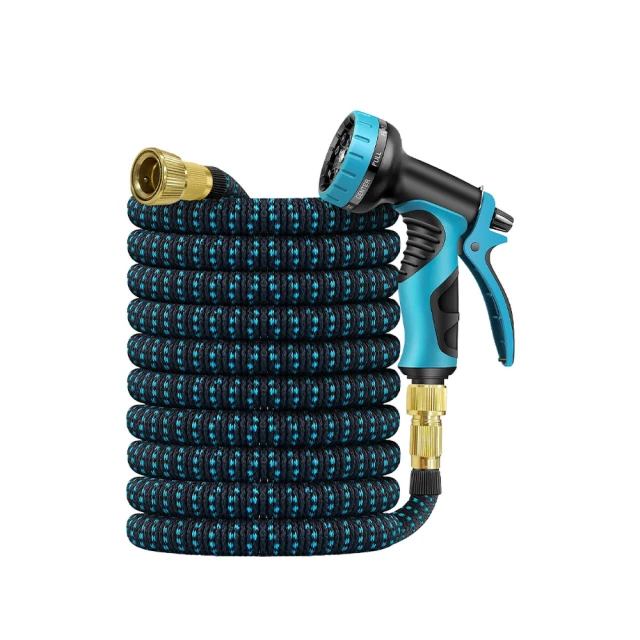 高壓防爆伸縮水管【收納5m/總長15m】(3倍超彈力伸縮/10段式水槍頭) 彈力水管 洗車泡沫水槍 澆花水管 歷史價格詳細信息