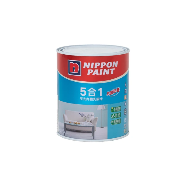 【立邦】5合1內牆乳膠漆 黃色系 電腦調色(18公升裝：約可塗刷36坪) 歷史價格詳細信息