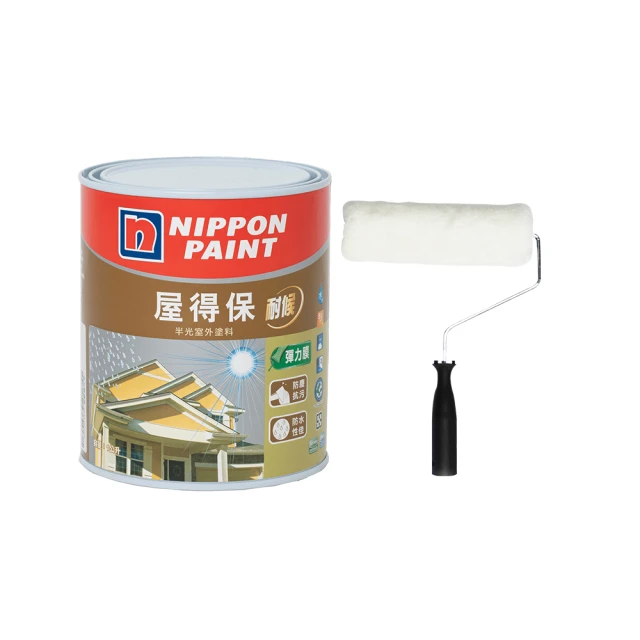 【立邦】屋得保室外塗料 精選38色 電腦調色 半光(5公升裝：約可塗刷7.5坪) 歷史價格詳細信息