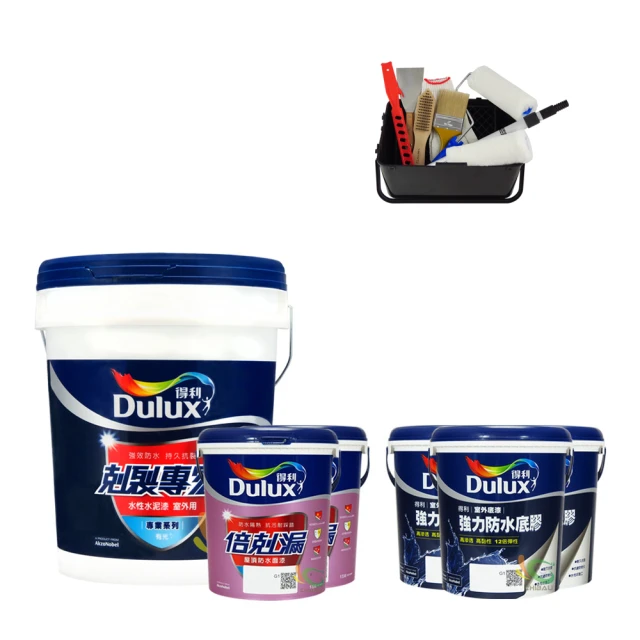 【得利】《20坪屋頂防水》倍剋漏專業套裝(屋頂防水漆組合) 歷史價格詳細信息