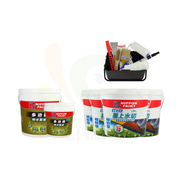 【立邦】組合  屋得保半光外牆漆 米黃 二桶 5L 送牆面衛士通用底漆 一桶 5 歷史價格詳細信息