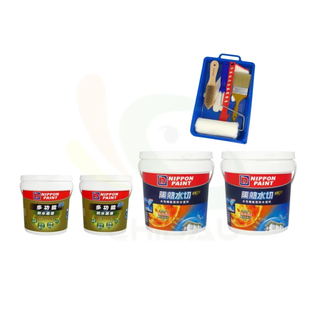 【立邦】《9坪屋頂防水》隔熱水切套裝(屋頂防水漆組合) 歷史價格詳細信息