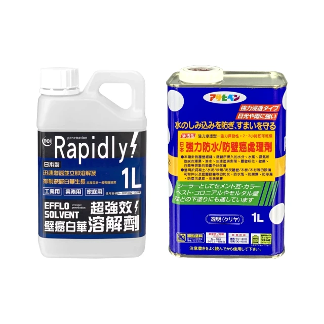 【日本Asahipen】TCI 壁癌懶人包超值組 0.5坪 含油漆去除劑(白華 乳膠漆 批土 補土 油漆 防水漆) 歷史價格詳細信息