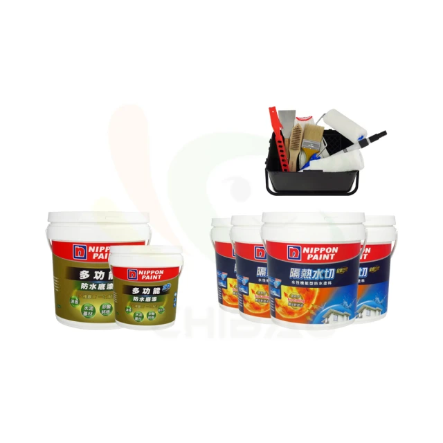 【立邦】組合  屋得保半光外牆漆 米黃 二桶 5L 送牆面衛士通用底漆 一桶 5 歷史價格詳細信息