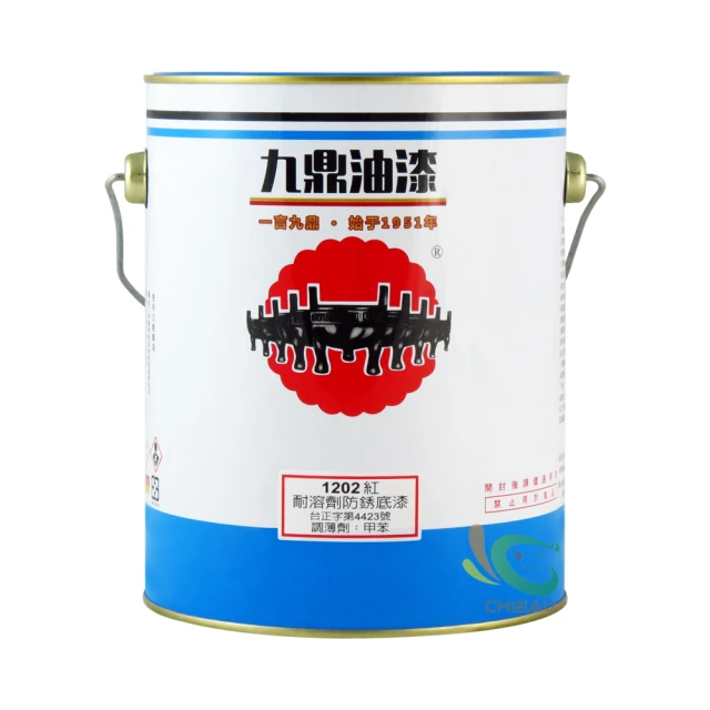 【九鼎】1202耐溶劑型紅底漆（1加侖裝）＿鐵皮漆 彩鋼漆 鐵皮屋 專用油漆｜漆寶 歷史價格詳細信息