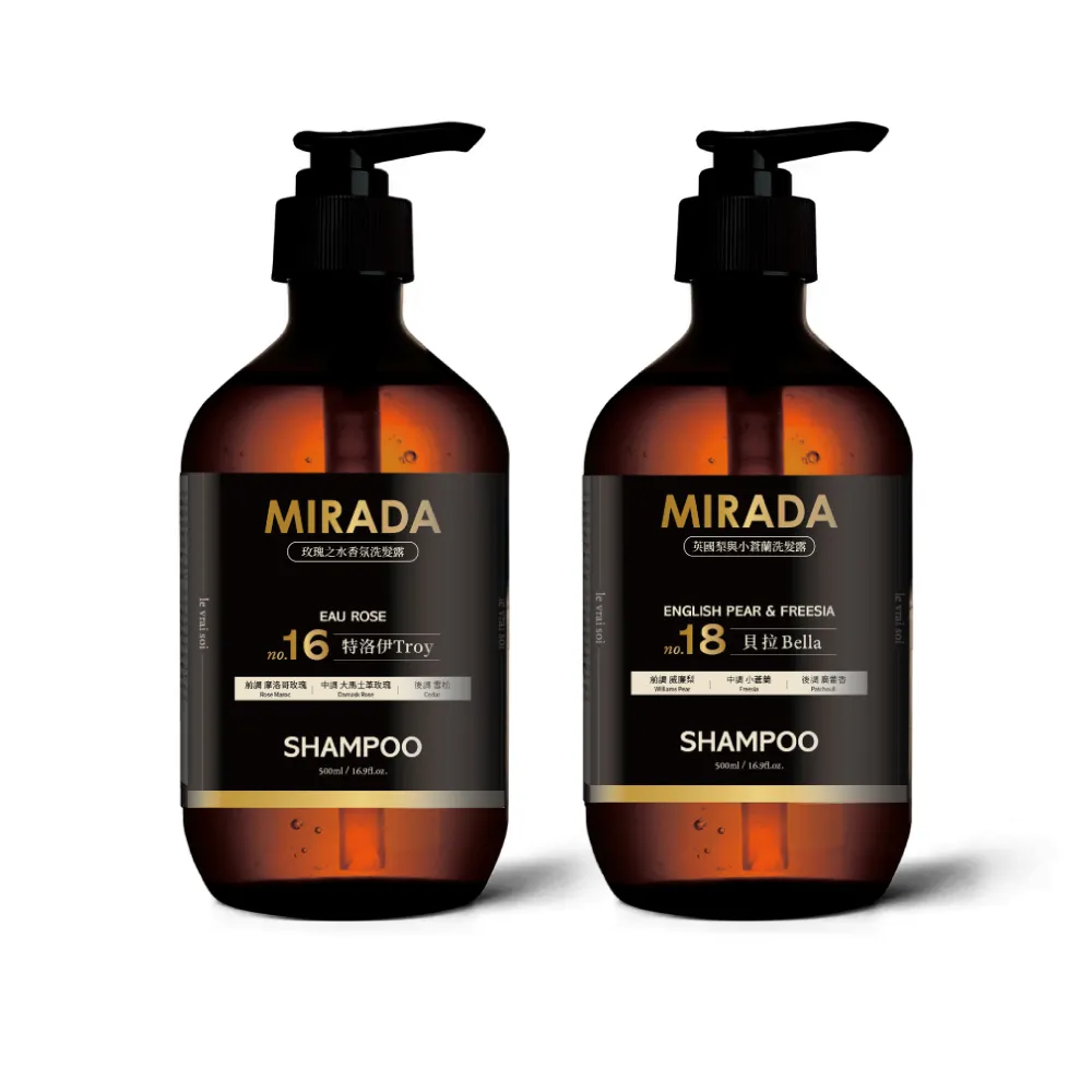 MIRADA 貝拉 Bella No.18英國梨與小蒼蘭香氛豐盈洗髮露 500ml 歷史價格詳細信息