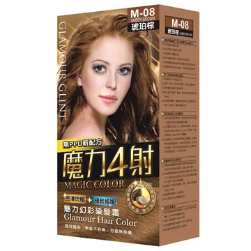 【魔力4射】魅力幻彩染髮霜-M02寶石紅-6入組 歷史價格詳細信息