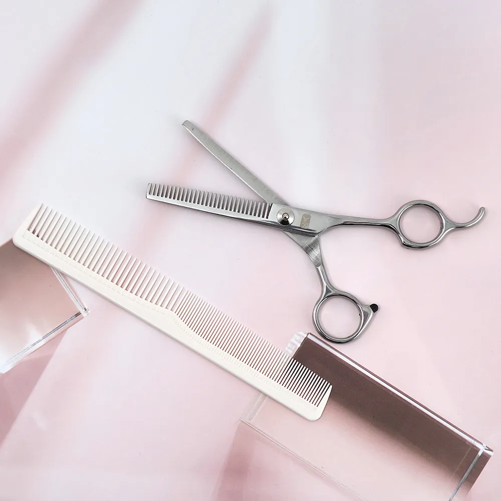 鋼梳剪髮梳理髲梳子不鏽鋼輕薄1mm超發美髮鋼材梳平頭疏密齒梳 歷史價格詳細信息