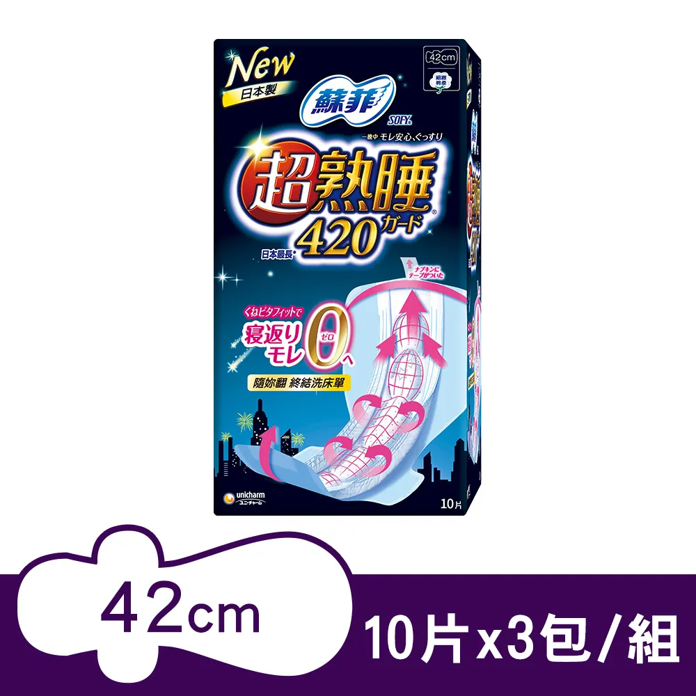蘇菲彈力貼身超熟睡夜用42CM【康是美】 歷史價格詳細信息