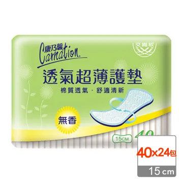 康乃馨透氣超薄護墊40片2入微香15cm 歷史價格詳細信息