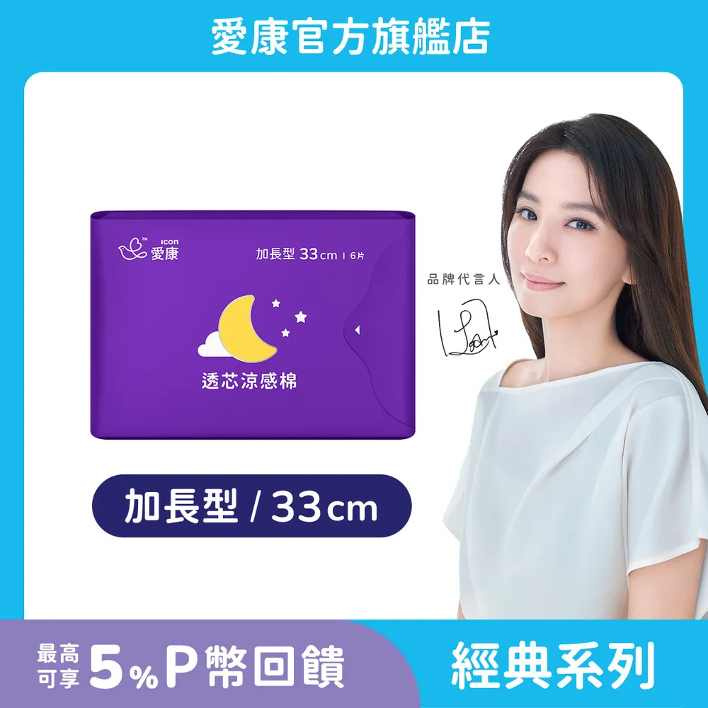【愛康】涼感衛生棉 加長型 33cm (6片/包) 歷史價格詳細信息