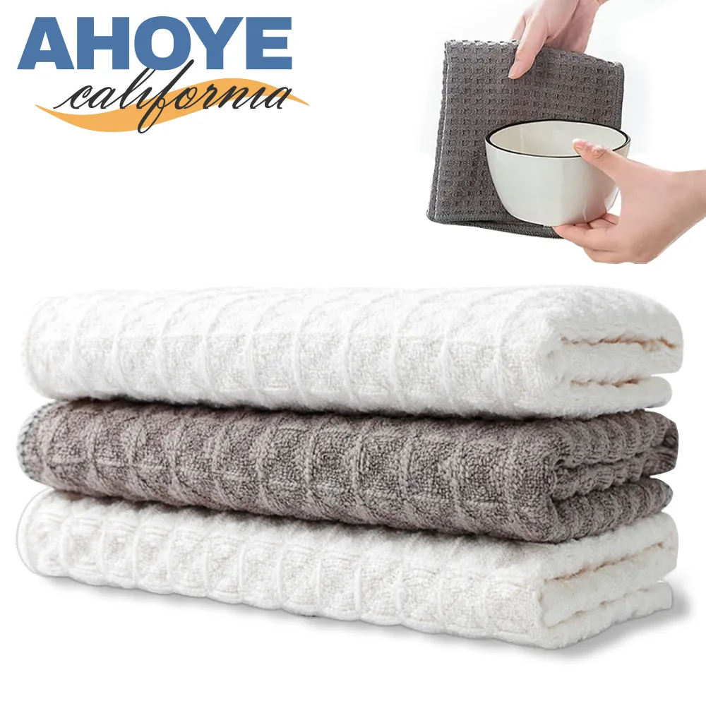 華夫格抹布廚房加厚不沾油洗碗巾洗碗布超強吸水不掉毛清潔毛巾~特價 歷史價格詳細信息