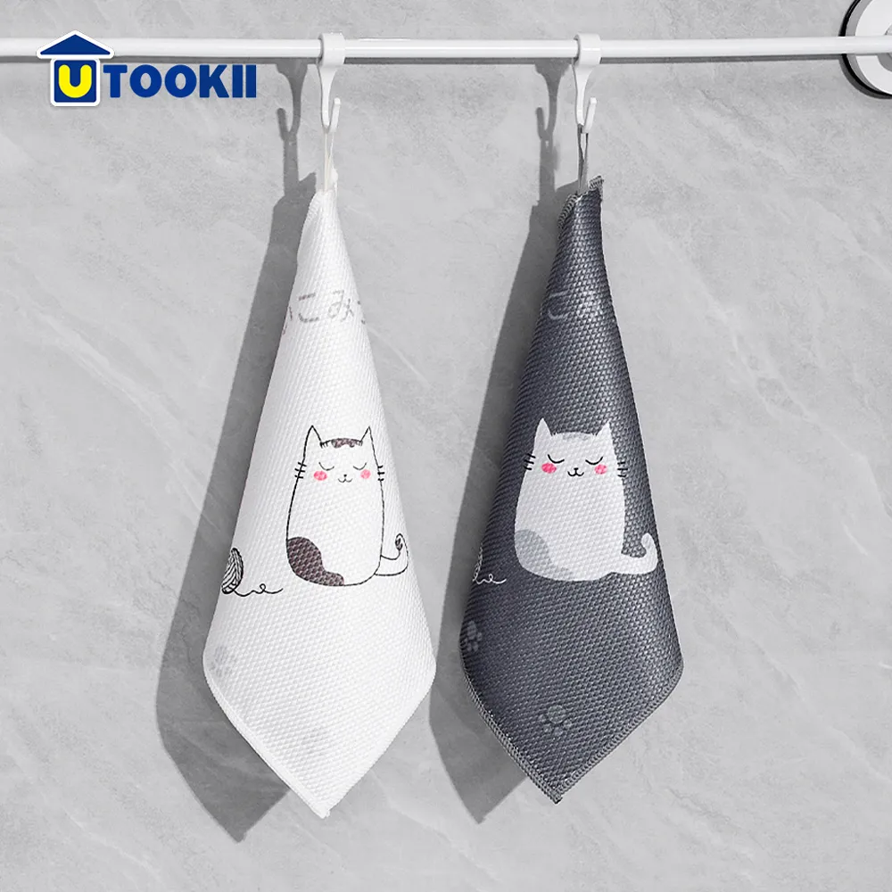 魚鱗抹布可愛卡通懶人吸水抹布擦車窗戶家用清潔百潔布洗碗巾~特價 歷史價格詳細信息