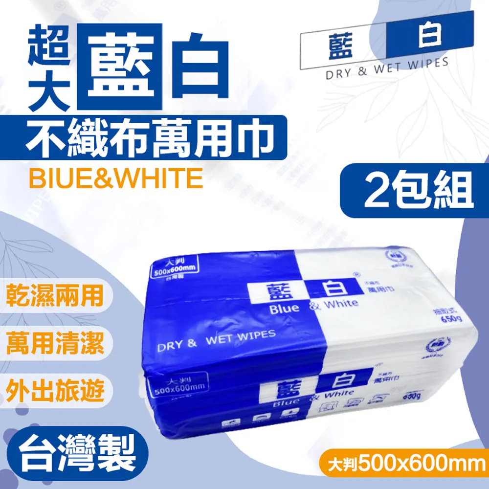 藍白 不織布萬用巾【3包組】(乾濕兩用/吸水吸油) 歷史價格詳細信息