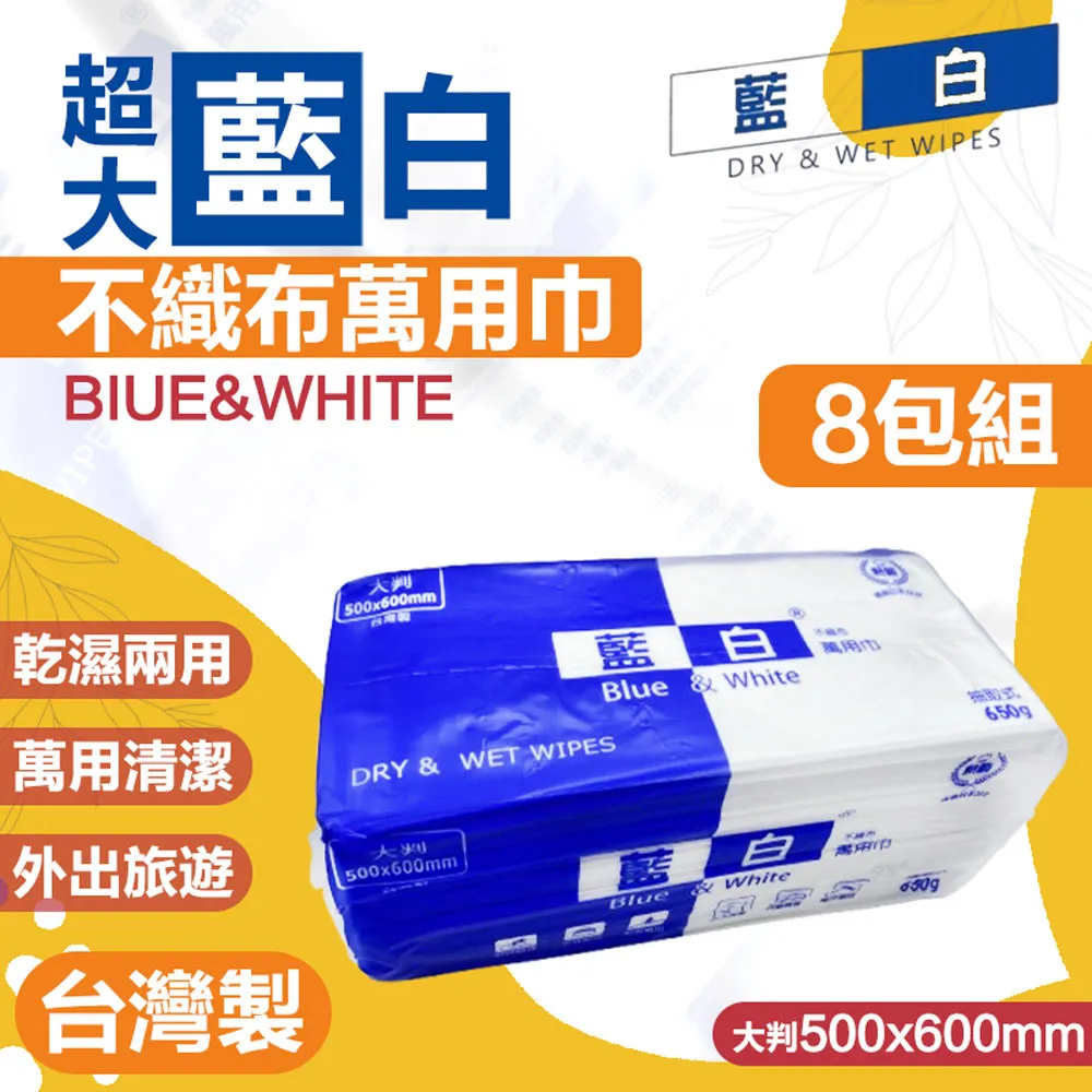 藍白 不織布萬用巾【3包組】(乾濕兩用/吸水吸油) 歷史價格詳細信息