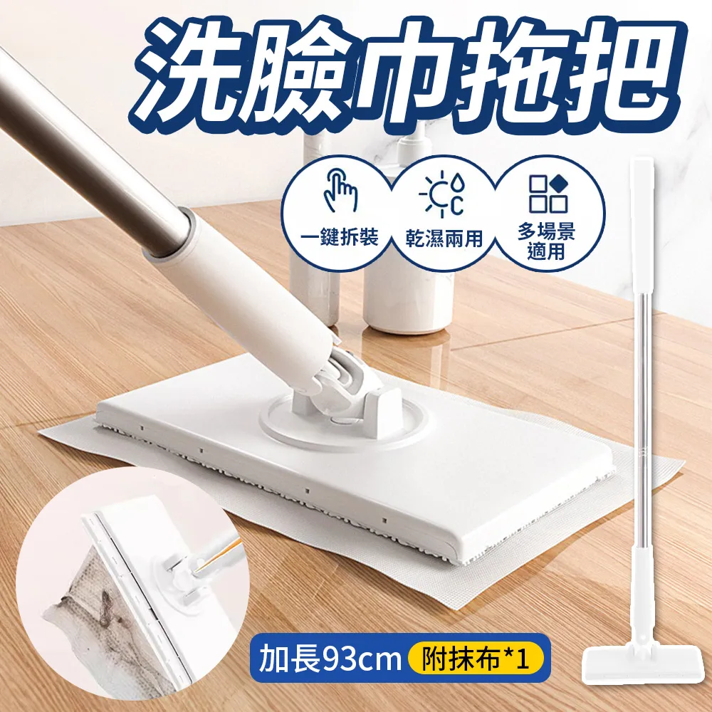 拖把 紙巾拖把 加長型 93cm 含1抹布 1小夾子 平板拖把 平板拖 掃除工具 清潔 打掃 大掃除 洗臉巾拖把 歷史價格詳細信息
