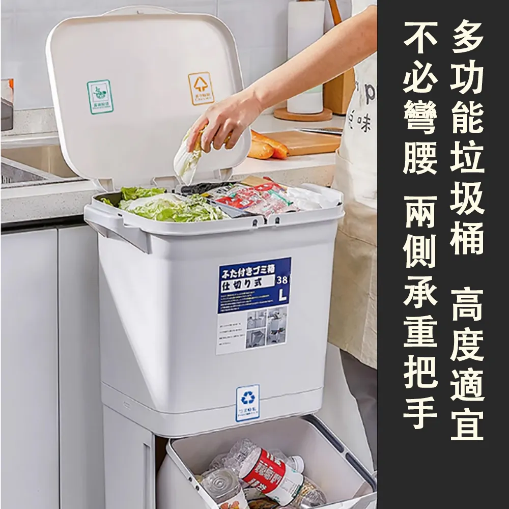 雙開蓋垃圾桶 手按+腳踩客廳垃圾桶  廚房垃圾桶 衛生間垃圾桶 掀蓋垃圾桶 廚餘桶 歷史價格詳細信息