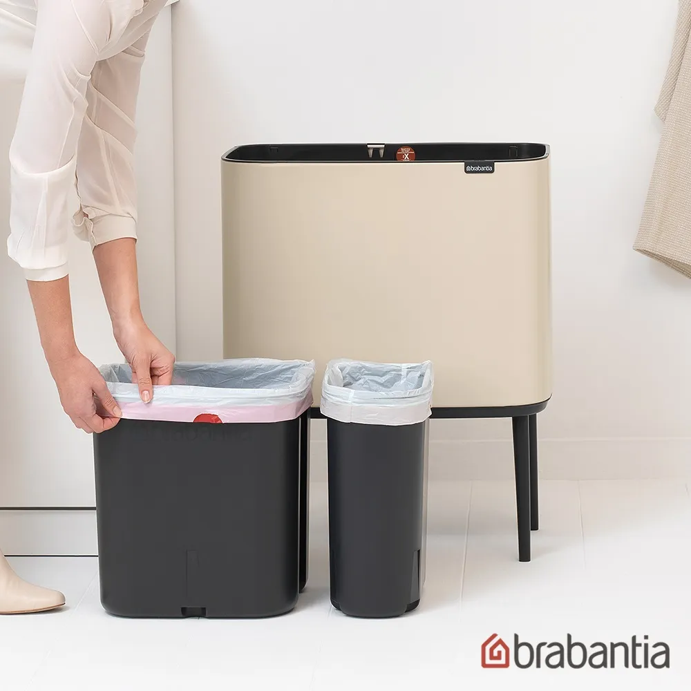 【Brabantia】BO系列-時尚按壓式垃圾筒11+23L-礫石灰 歷史價格詳細信息