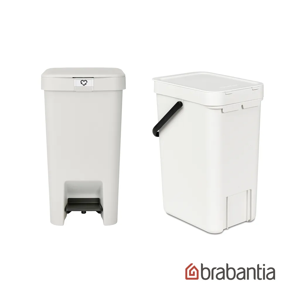 【Brabantia】PEDAL BIN STEPUP腳踏式環保回收垃圾桶10L+手提餐廚置物桶6L-仙綠色(1+1) 歷史價格詳細信息