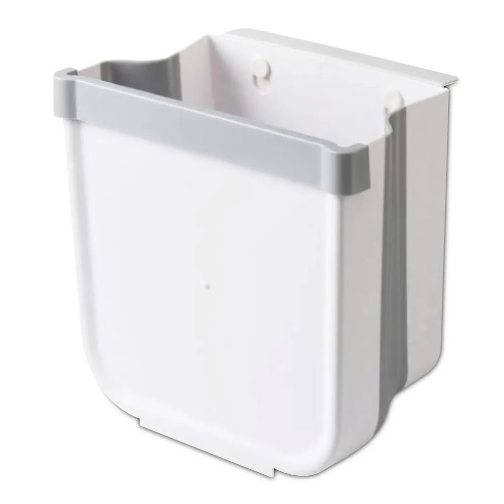 摺疊掛式垃圾桶9L【象牙白】(伸縮收納/掛置站立/加厚超耐重) 歷史價格詳細信息