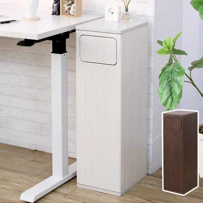 宅貨環保箱 收納箱 回收桶 美型垃圾桶 推門木紋垃圾桶 環保箱邊櫃 台灣製 DB-800-雅緻家居 歷史價格詳細信息