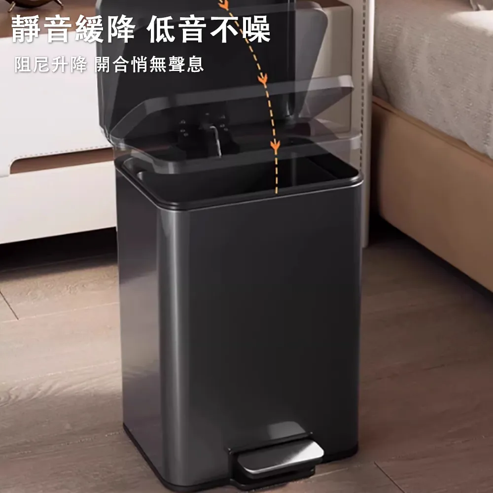 方形廚房垃圾桶家用臥室網紅北歐輕奢衛生間防臭創意可愛客廳簡約-默認最小規格價錢  其它規格請諮詢客服 歷史價格詳細信息