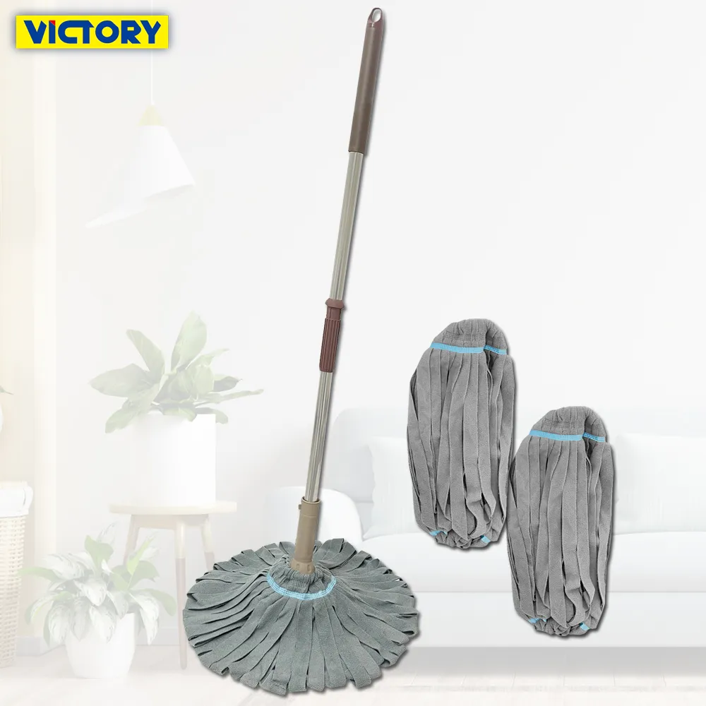 【VICTORY】不沾手擠水多功能吸水膠棉拖把(1拖1替換) 歷史價格詳細信息