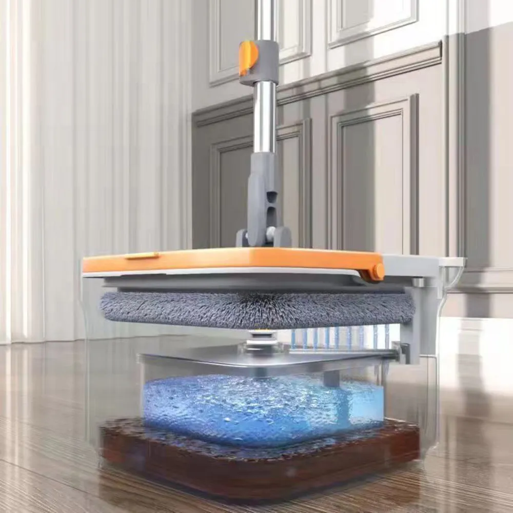 清污分離旋轉拖把自動家用免手洗圓形拖布一拖凈洗脫一 歷史價格詳細信息