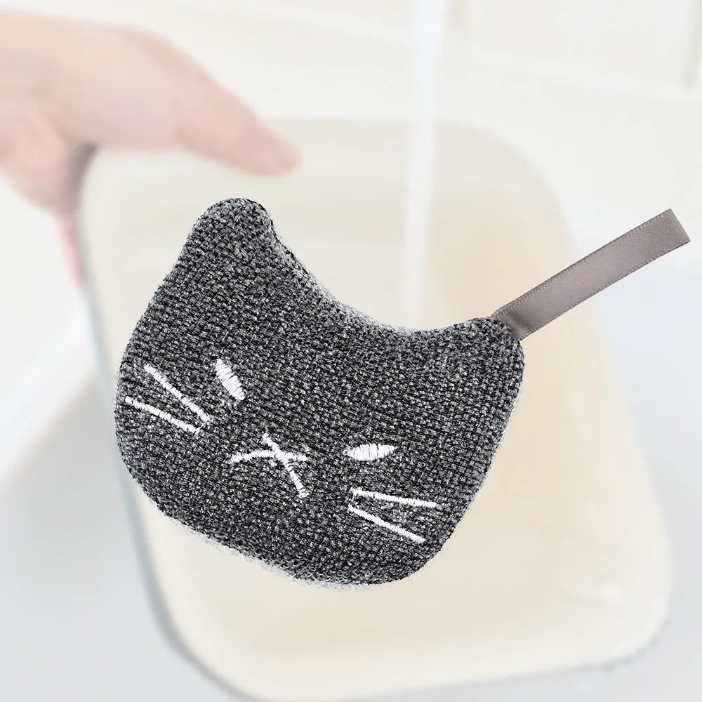 貓咪菜瓜布 洗碗海綿 洗碗洗鍋子洗碗刷 韓國菜瓜布 洗鍋刷 洗碗布 菜瓜布 刷碗布 洗碗巾 海綿洗碗刷 金蔥菜瓜布 歷史價格詳細信息