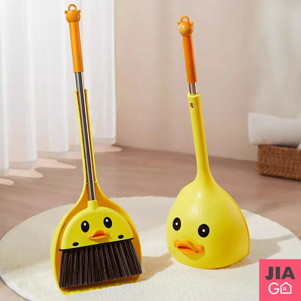 兒童小掃把簸箕套裝幼兒園掃把迷你掃把畚箕組掃帚學習掃地訓練哆哆蛙小黃鴨掃把掃帚 歷史價格詳細信息