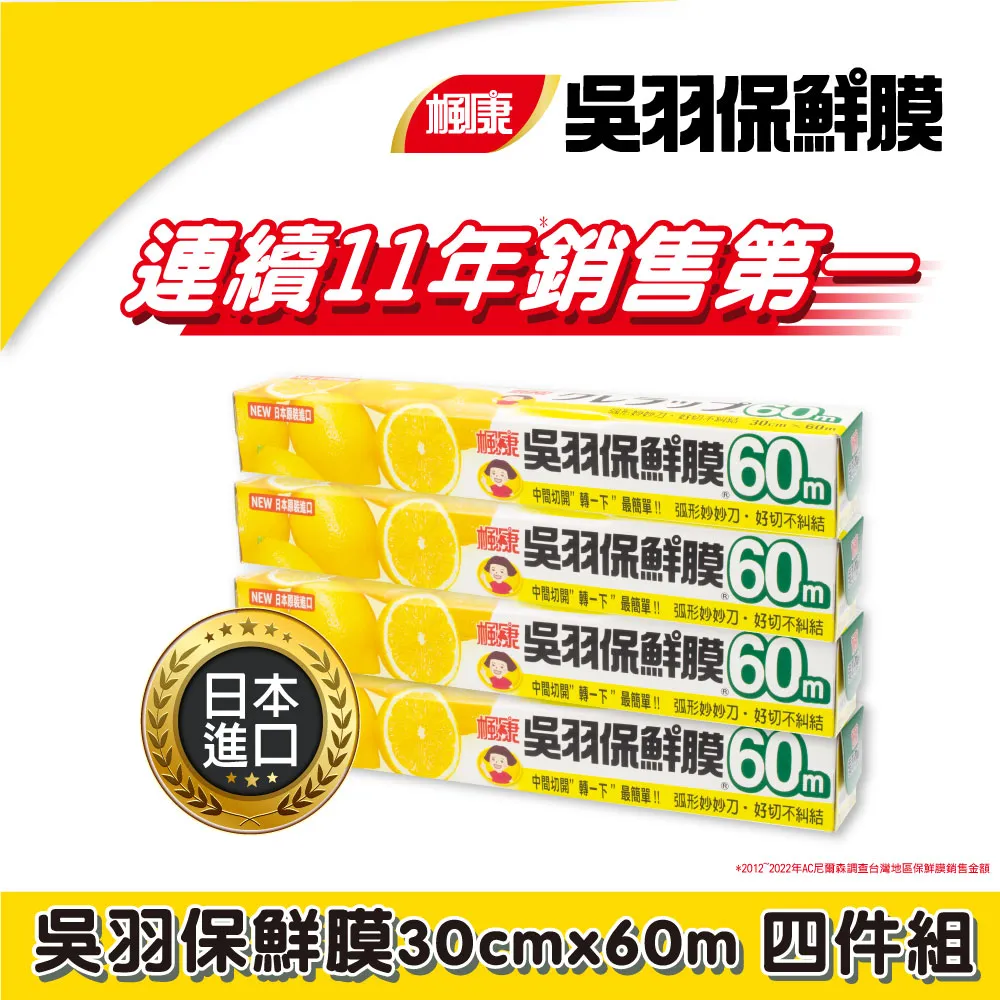 楓康吳羽保鮮膜4件組 (30cmx60m) 歷史價格詳細信息