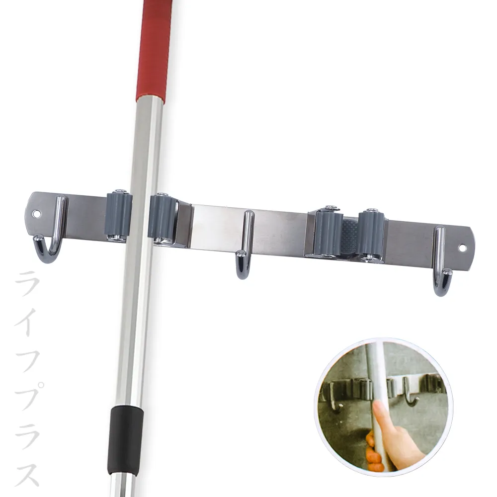 【2夾3勾】304拖把掛鉤 不鏽鋼拖把掛勾 拖把架 歷史價格詳細信息