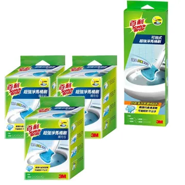 3M百利拋棄拭馬桶刷組(1柄+4刷頭)+馬桶刷補充包10入 歷史價格詳細信息