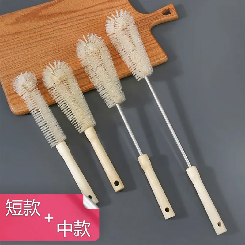 【荷生活】原木柄優質細密刷毛L型直角彎曲全方位全尺寸清潔刷-長款一隻 歷史價格詳細信息