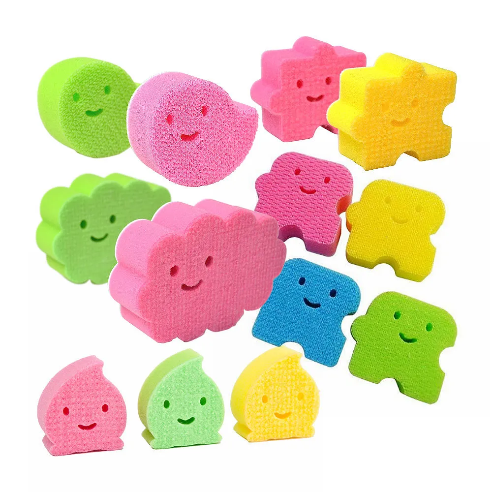 日本AISEN 浴室洗臉台可貼式小塊積木海綿刷4包8入裝 歷史價格詳細信息