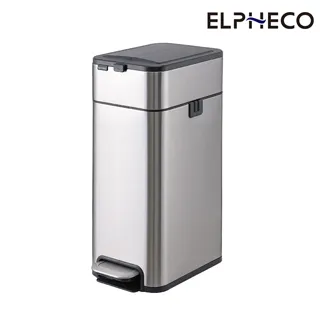 ELPHECO 不鏽鋼雙開拉袋腳踏垃圾桶20L ELPH3711 歷史價格詳細信息